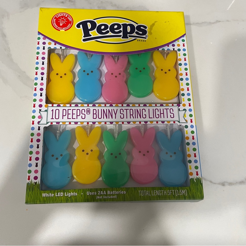 NWT String of LED Peeps Patio Lights